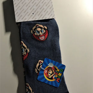 Mario Socks for Teens/Adults (foot size 6.5-12)